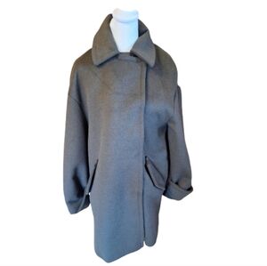 ASOS Women's Dark Gray/Olive Green Coat